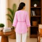 Cotton Short Kurti || Pink Colour || S size || Saras Aajeevika