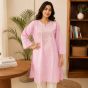 Cotton Long Kurti || Pink Colour || L size || Saras Aajeevika