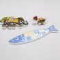 Fridge Magnet Stickers || Fish, Elephant & Tortoise || Saras Aajeevika
