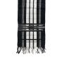 Handloom Mizoram Cotton Muffler || White & Blace Color || Saras Aajeevika
