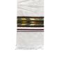 Handloom Mizoram Cotton Muffler || White & Maroon Color || Saras Aajeevika