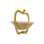 Bamboo Apple-Shaped Fruit Basket 12 inch || Saras Aajeevika