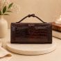 Pure Leather Clutch Wallet || Dark Brown || Saras Aajeevika