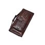 Pure Leather Clutch Wallet || Dark Brown || Saras Aajeevika