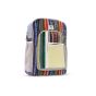 Unisex Cotton Backpack | 2 Compartments with Utility Organizer & Side Bottle Holder | 14 x 17 Inch | Saras Aajeevika