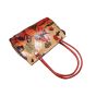 Camel Leather Shantiniketan Ladies Handbag 12 inch || Saras Aajeevika
