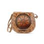 Camel Leather Shantiniketan Ladies Handbag  8 inch Konark || Saras Aajeevika