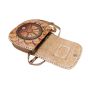 Camel Leather Shantiniketan Ladies Handbag  8 inch Konark || Saras Aajeevika