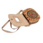 Camel Leather Shantiniketan Ladies Handbag 8 inch || R&G Flower || Saras Aajeevika