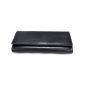 Buffalo Leather Clutch Wallet || Black Colour || 8 inch || Saras Aajeevika