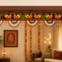 Kachchh Toran Mor Jhalar 3 ft || Maroon Colour || Saras Aajeevika