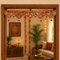 Kachchh Velvet Toran || Red with White Moti || 3ft || Saras Aajeevika