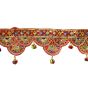 Kachchh Velvet Toran || Red with White Moti || 3ft || Saras Aajeevika