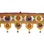 Kachchh Style Toran || White & Yellow Colour || 3.5ft || Saras Aajeevika