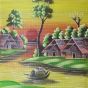 Bamboo Hand-Painted Wall Hanging Tree 22*48 inch || Saras Aajeevika