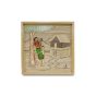 Bamboo Wall Hanging Frame Village Design 12*12 inch || Saras Aajeevika