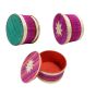 Bamboo Pink Jewellery Box || 6 inch || Set of 03 || Saras Aajeevika