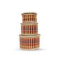 Bamboo Multi Colour Jewellery Box || 6 inch || Set of 3 || Saras Aajeevika