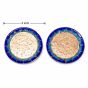 Copper Meenakari Coaster || Blue Colour || 3.5 inch || Set of 2 || Saras Aajeevika