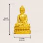Polyresin Marble Golden Buddha || 5 inch || Saras Aajeevika