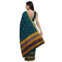 Kasuthi Cotton Saree || Peacock Green Colour || Elephant Design with 80cm Blouse || Saras Aajeevika