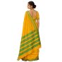Kasuthi Cotton Saree || Yellow Colour || Peacock Design with 80cm Blouse || Saras Aajeevika
