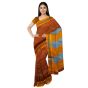 Ilkal Cotton Saree Small Checks || Maroon Colour & Blue Pallu with 80cm Blouse || Saras Aajeevika