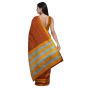 Ilkal Cotton Saree Small Checks || Maroon Colour & Blue Pallu with 80cm Blouse || Saras Aajeevika