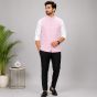 Men's Light Pink Sleeveless Cotton Jacket || Lightweight Casual Jacket || Saras Aajeevika