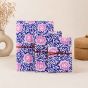 Handmade Paper Diary || Blue & Pink Colour || Set of 3 || Saras Aajeevika