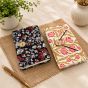 Handmade Paper Button Lock Diary || Size 6x4 || Set of 2 || Black & Pink Colours || Saras Aajeevika