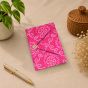 Handmade Paper Button Lock Diary || Size 8x6 || Pink Colour || Saras Aajeevika