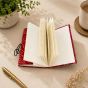 Handmade Paper Rubber Lock Diary || Size 6x4 || Red Colour || Saras Aajeevika