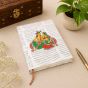 Handmade Paper Diary Radha Krishna || Size 8x6 || White Colour || Saras Aajeevika