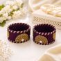 Silk Thread Bangles Half Circle || Set of 6 || Purple Colour || Saras Aajeevika