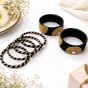 Silk Thread Bangles Half Circle || Set of 6 || Black Colour || Saras Aajeevika