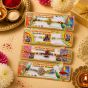 Family Rakhi (Bhaiya Bhabhi + 2 Kids ) Type-4 || Set of 4 || Saras Aajeevika