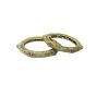 Dhokra Brass Hexagon Bracelet || Set of 2 || Size 6 Cm || Saras Aajeevika