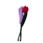 Handwoven Woolen Lavender Tulip Flower Bunch || Set of 4 || Size 13 inch || Saras Aajeevika