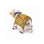 Handcrafted Marble Meenakari Elephant || Size 5 Inch || Saras Aajeevika