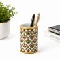 Handcrafted Marble Meenakari Pen Stand || Size 4 Inch || Saras Aajeevika