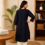 Cotton Long Kurti || Black Colour || S size || Saras Aajeevika