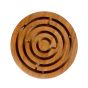 Wooden Brass Tic Tac Toe & Maze Game Combo