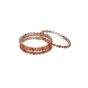 Beads Bangles || Orange, Pink and Gold Color || Set of 4 || Saras Aajeevika