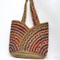 Jute Multicolour Handbag | Multipurpose Shopping Bag | Saras Aajeevika