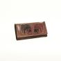 Camel Leather Shantiniketan Clutch Wallet 8 inch || Saras Aajeevika