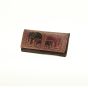 Camel Leather Shantiniketan Clutch Wallet 8 inch || Saras Aajeevika