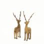 Wooden Deer 9 inch || Set of 2 || Natural Colour || Saras Aajeevika