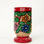 Kalighat Flower Painting Wooden Pen Stand || Saras Aajeevika