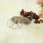 Beads Bangles || Silver & Purple Color || Set of 4 || Saras Aajeevika